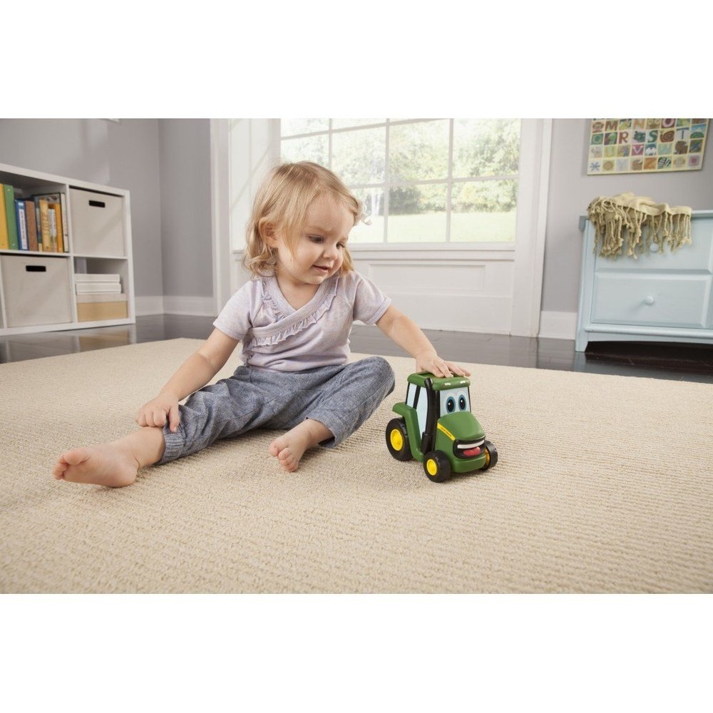TomyJohn Deere Johnny Push & Roll Tractor ToyBabysupermarket