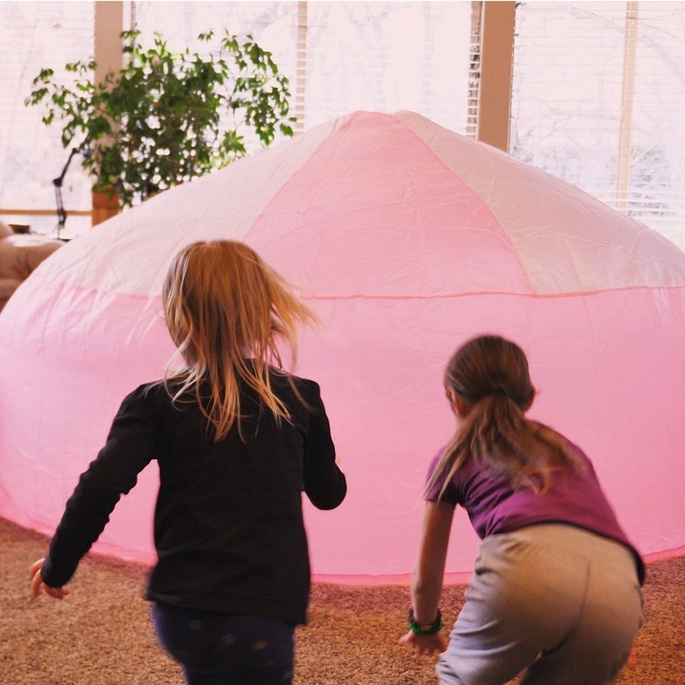 Air Fort Pink and White Inflatable