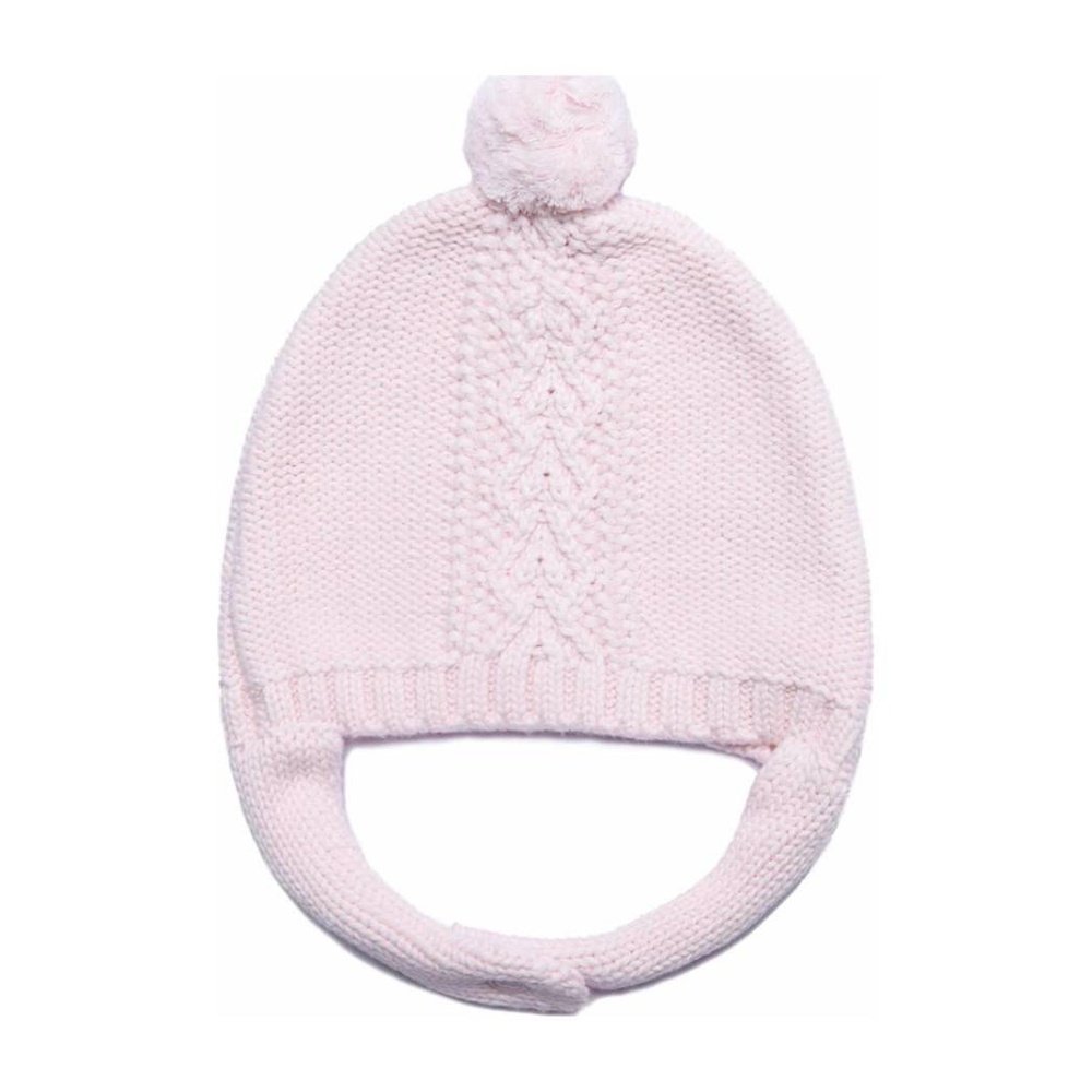 Angel Dear Chunky Knit Pilot Hat Pale Pink