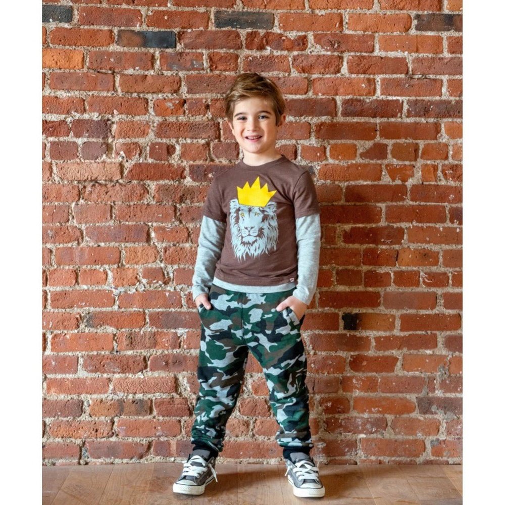 Appaman Boys Highland Sweats Heather Camo