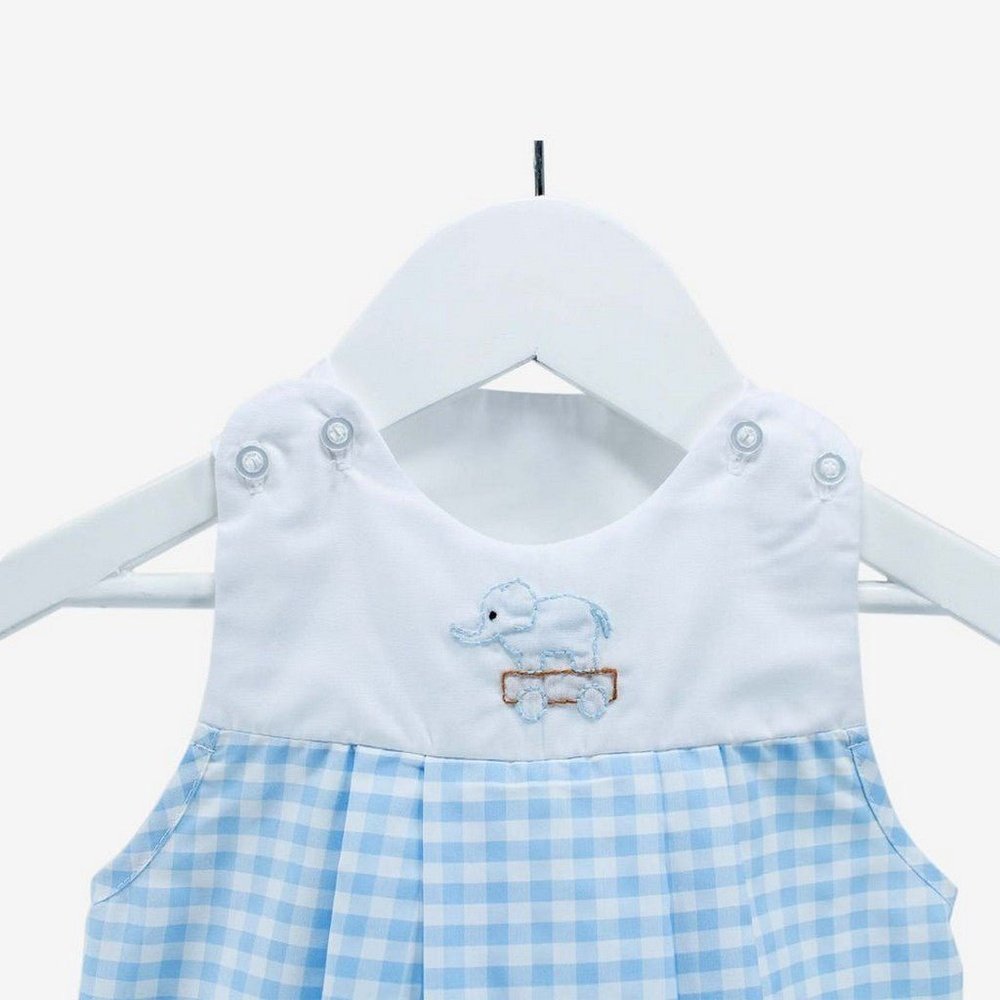 Baby Blessings Lucas Elephant Light Blue Bubble