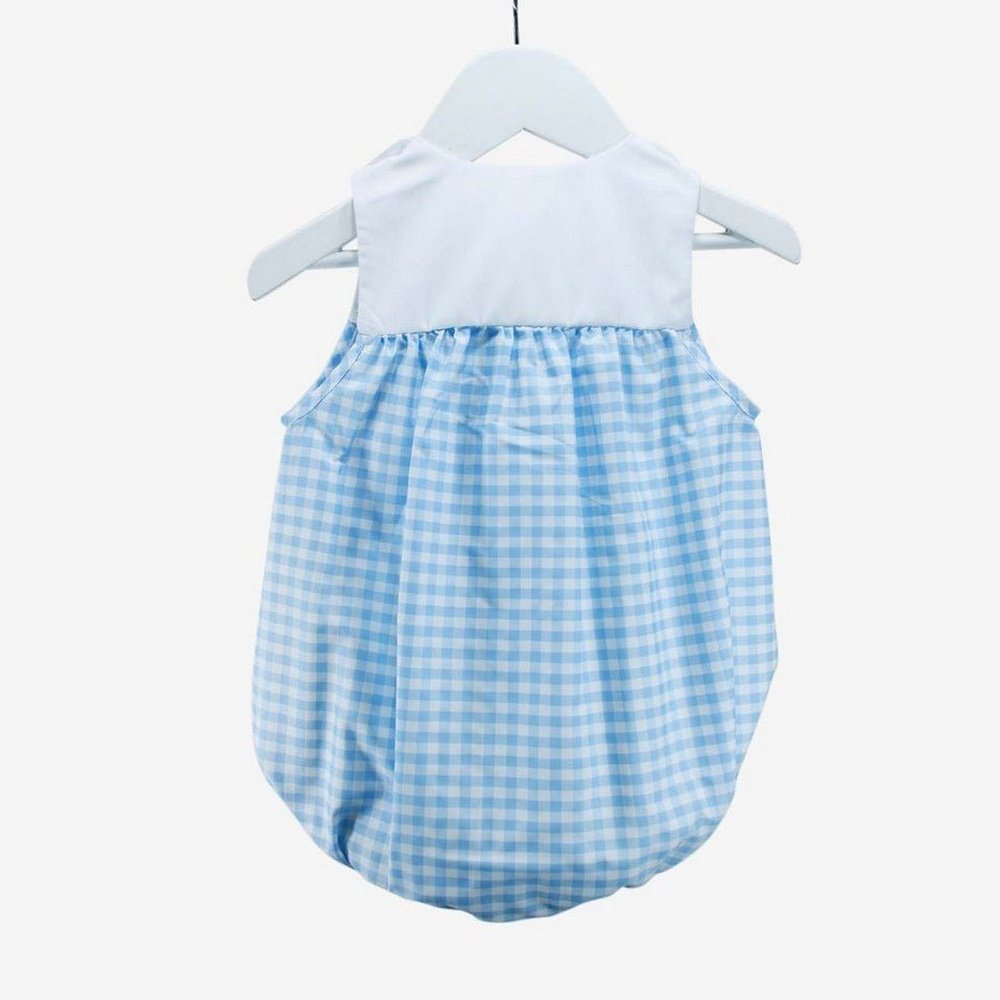 Baby Blessings Lucas Elephant Light Blue Bubble