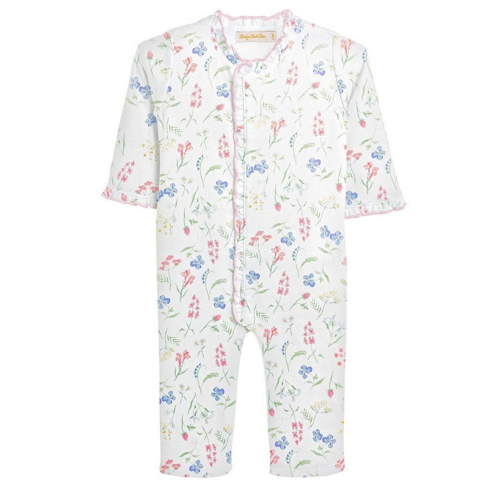Baby Club Chic Winter Flowers Coverall
