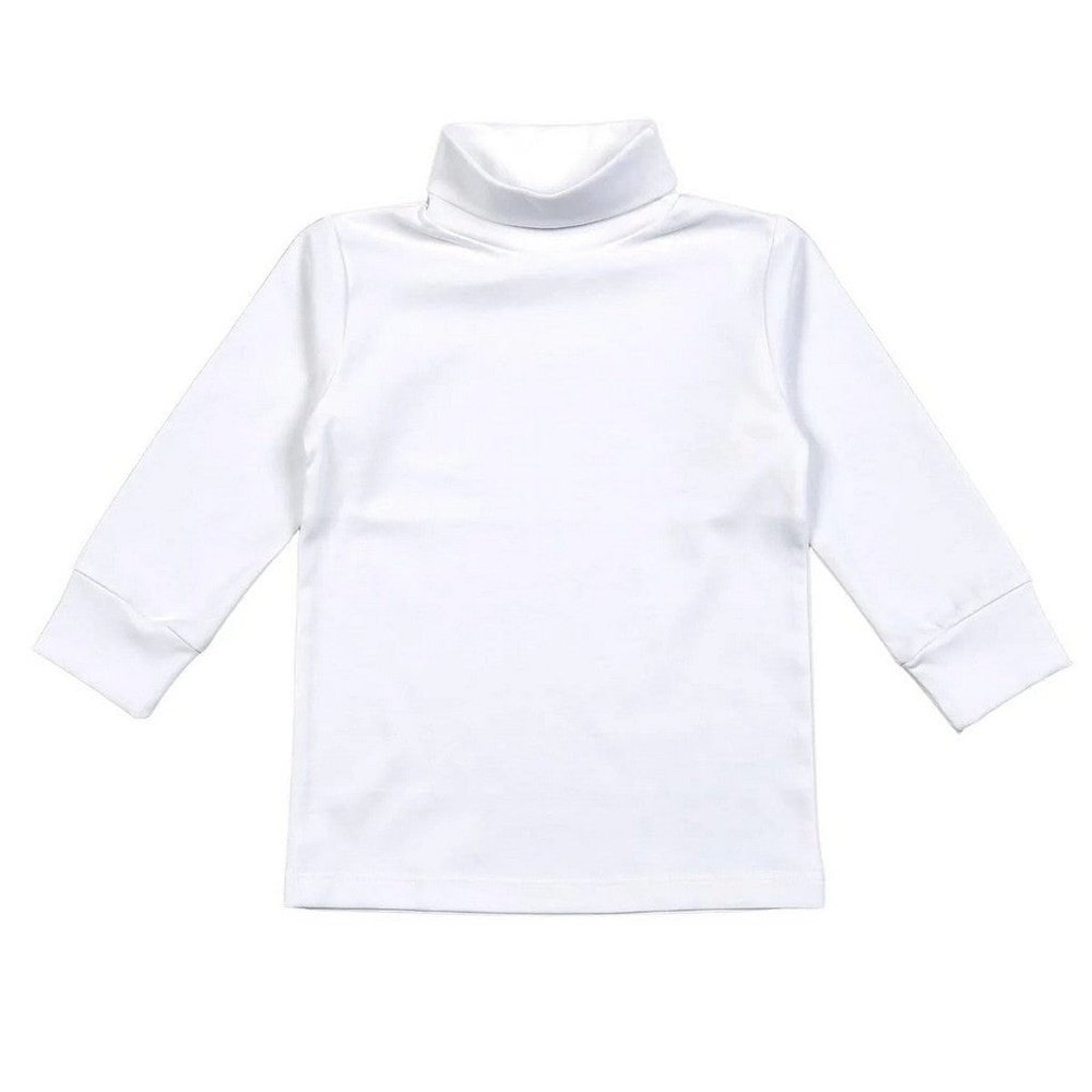 Baby Loren White Pima Unisex Turtleneck