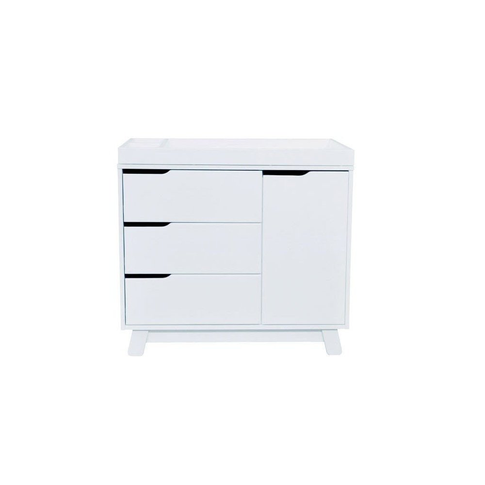 Babyletto Hudson 3-Drawer Changer Dresser w/Removable Changing Tray in White
