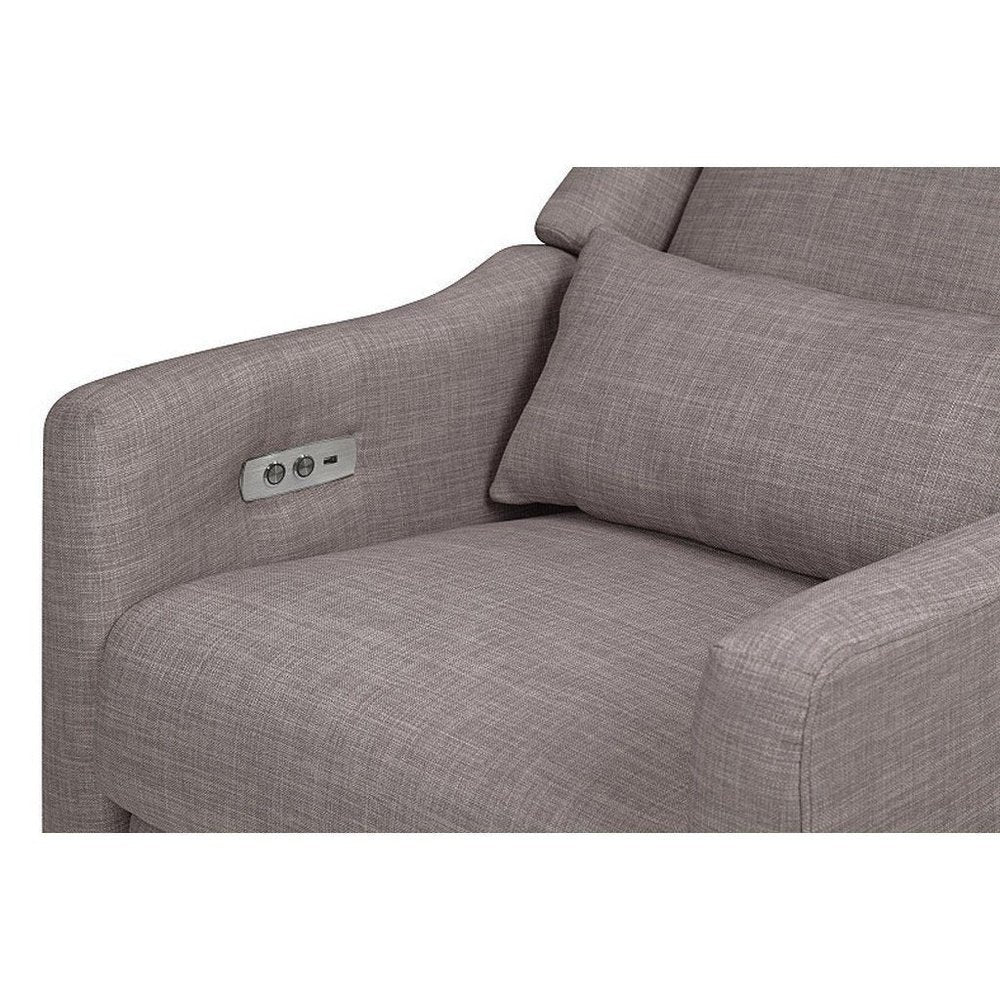 Babyletto Kiwi Electric Glider Recliner Grey Tweed