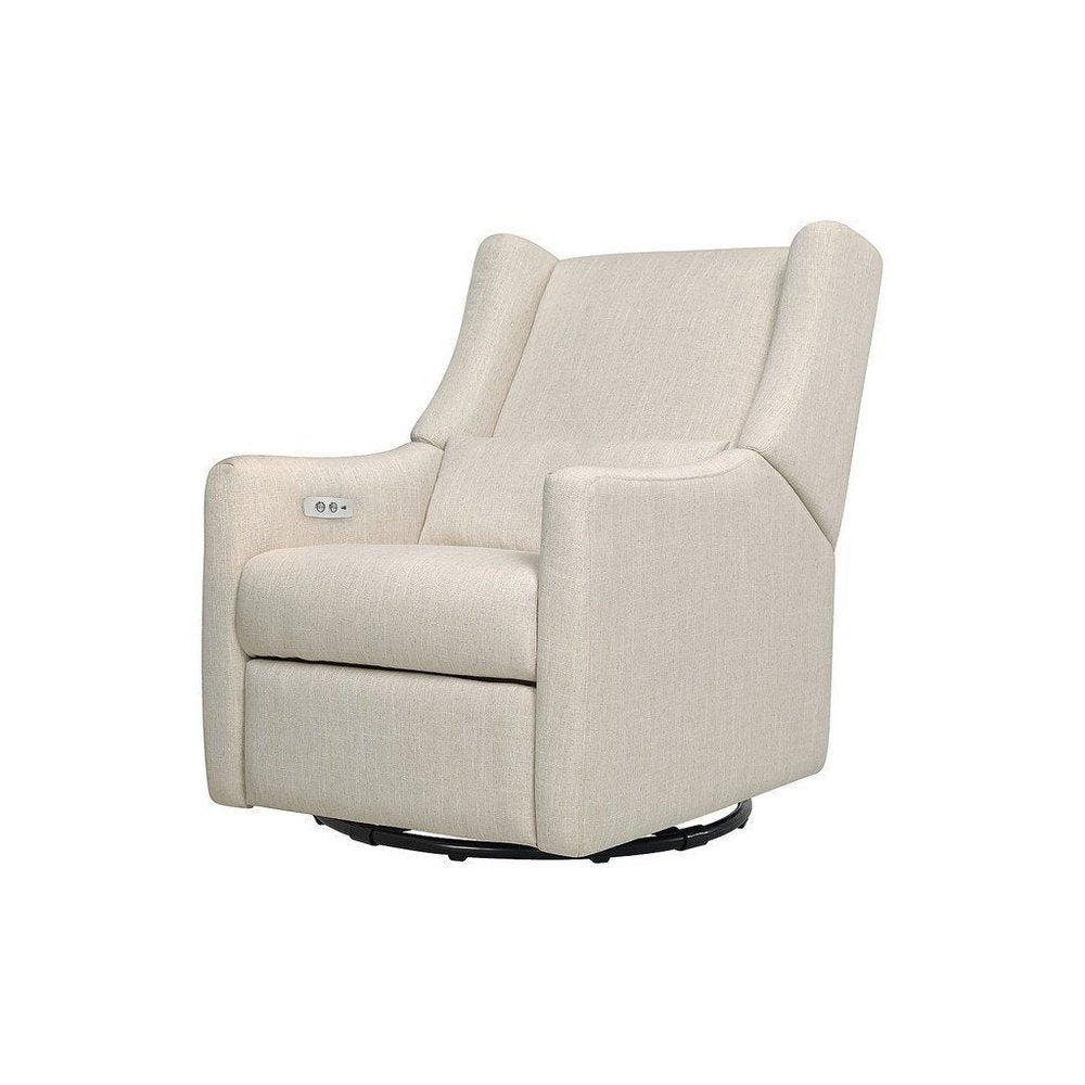 Babyletto Kiwi Electric Glider Recliner White Linen