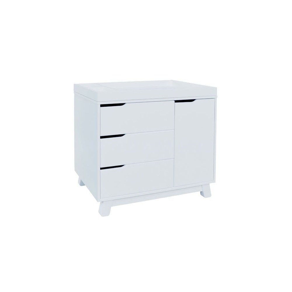 Babyletto Hudson 3-Drawer Changer Dresser w/Removable Changing Tray in White