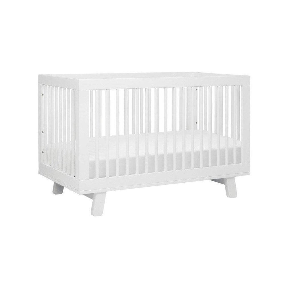 Million Dollar BabyBabylett Hudson 3-in-1 Convertible Crib w/ToddlerBedConversionKit in WhiteBabysupermarket