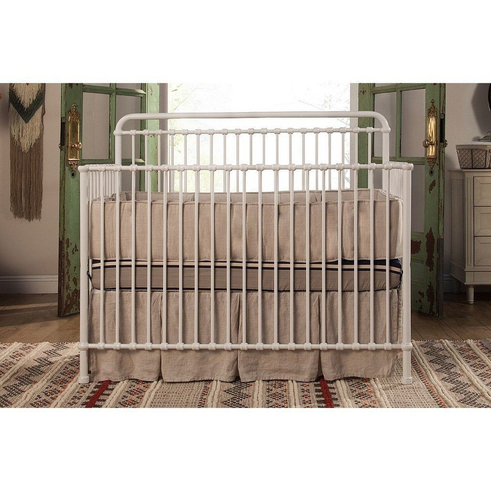 Namesake Winston 4 in 1 Iron Convertible Crib Washed White