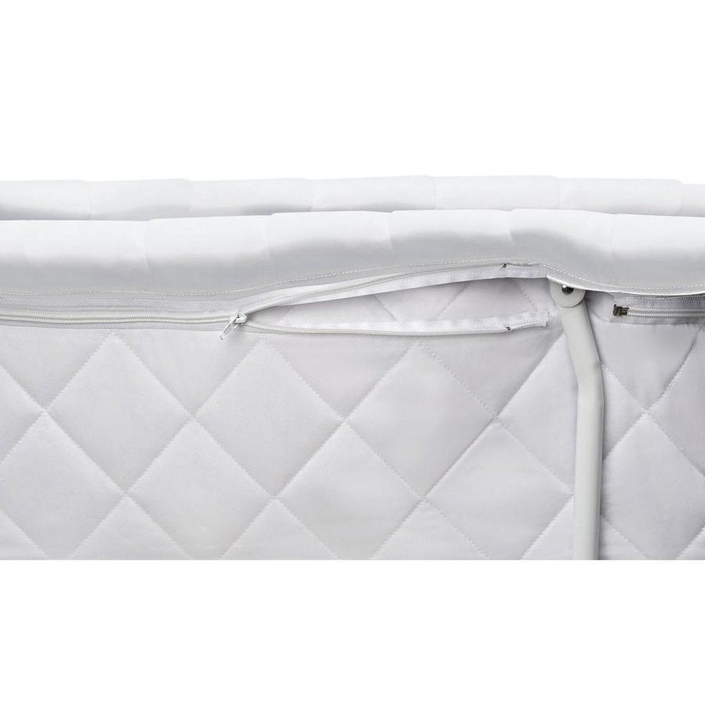 Badger Basket Wishes Oval Baby Bassinet White