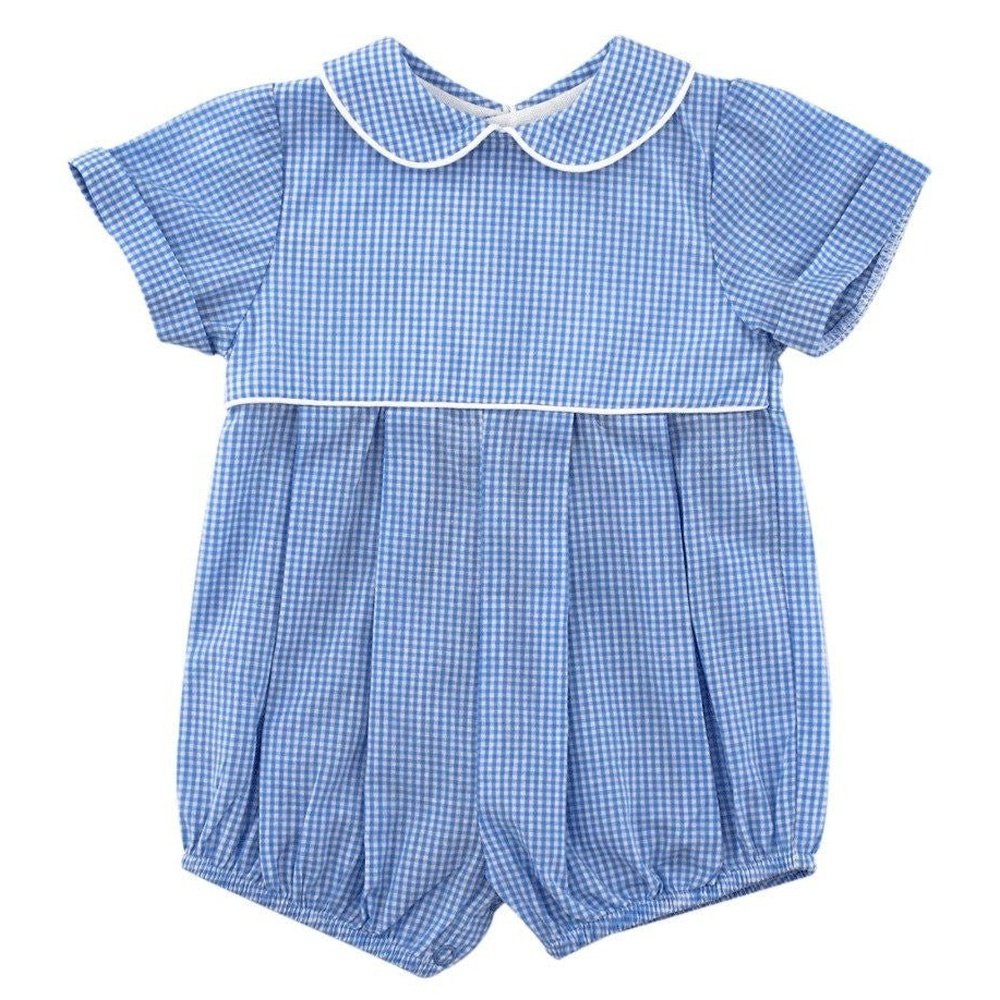 Bailey Boys Apparel & Gifts Bailey Boys Egg Print/Blue Check Bubble