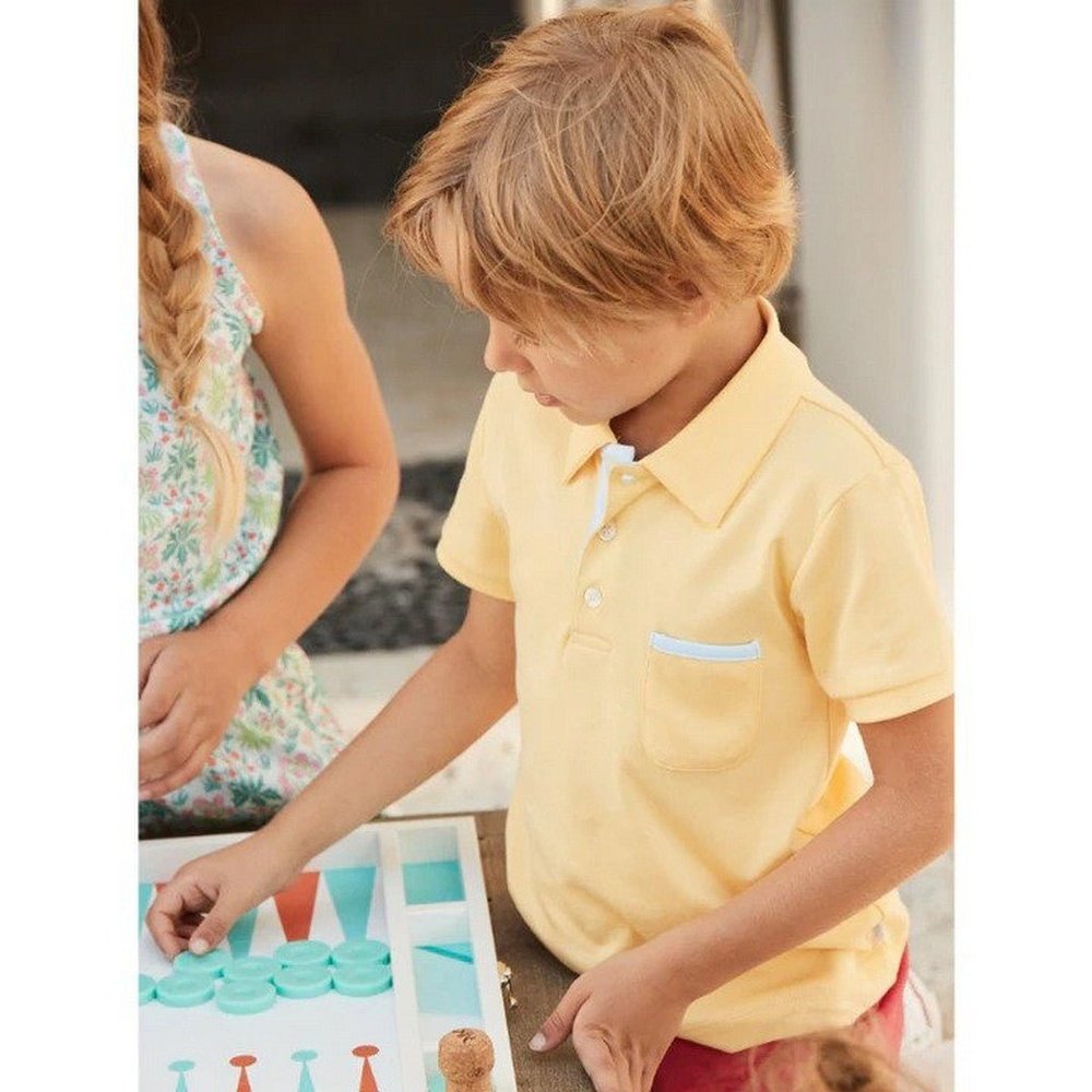 Bella Bliss Boys Pima Ward Polo Yellow