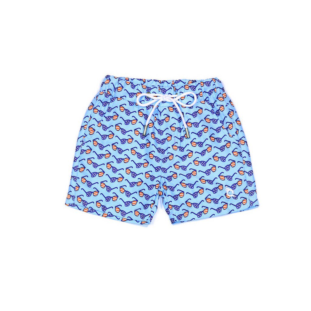 Blue Quail Clothing Company Boys Blue Shades Swim Trunk