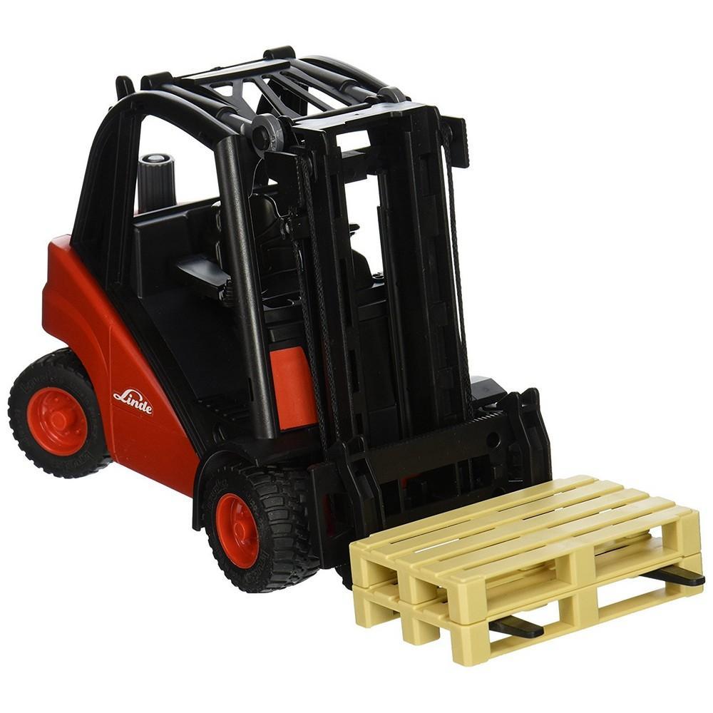 Bruder Linde H30D Forklift w/ 2 Pallets