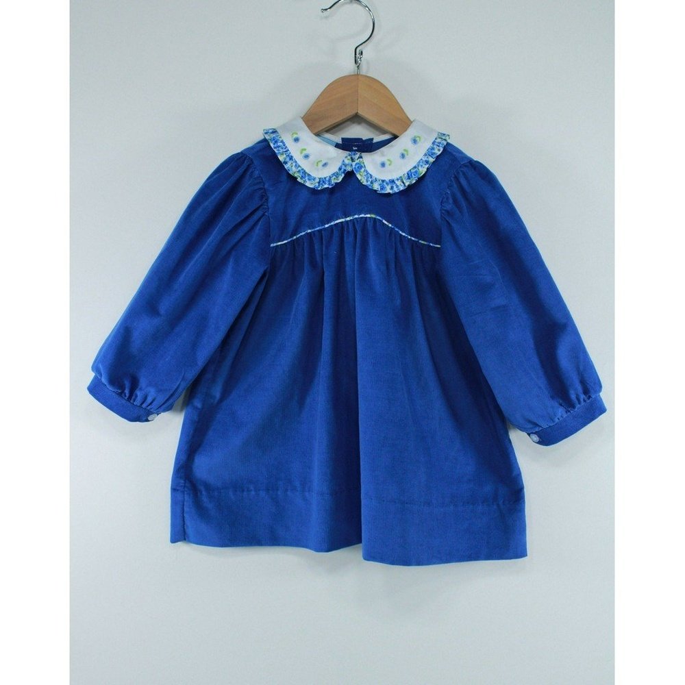 Charming Little One Wonderful Blue Garden Cynthia Dress