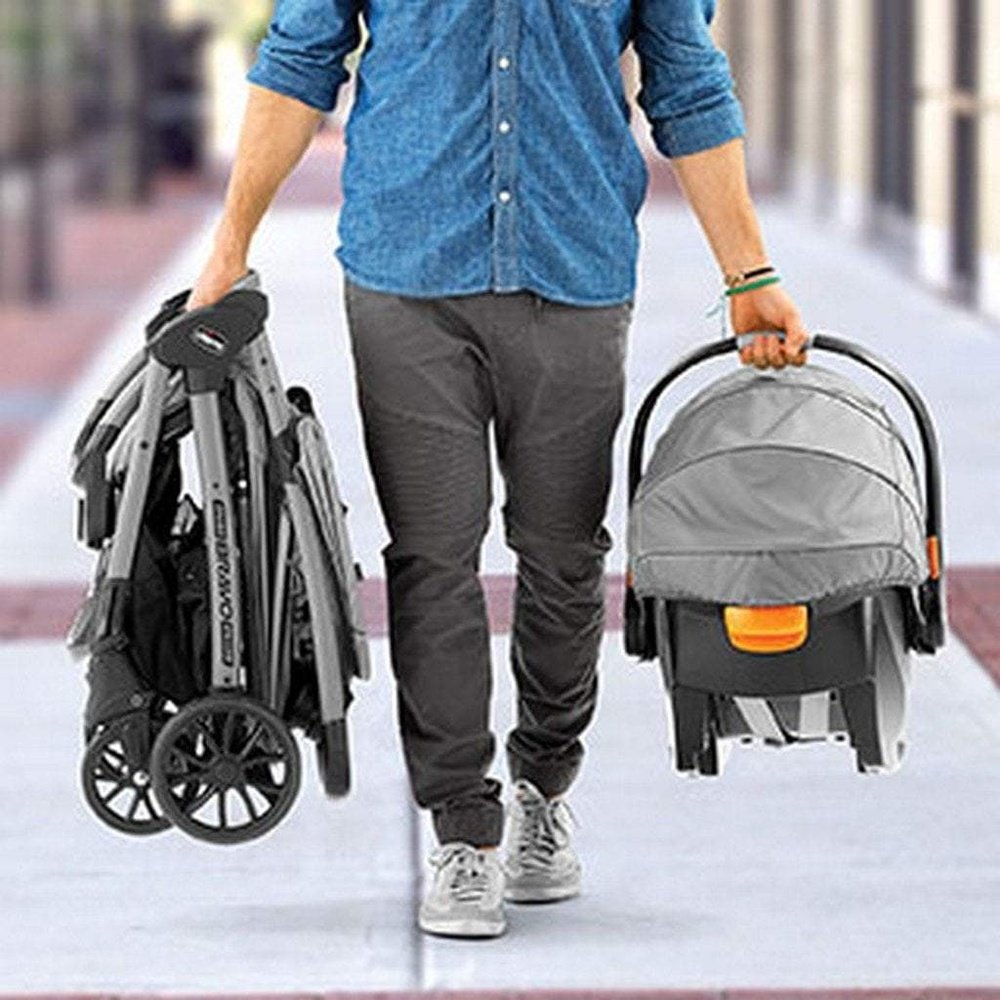 Chicco Mini Bravo Plus Travel System Slate