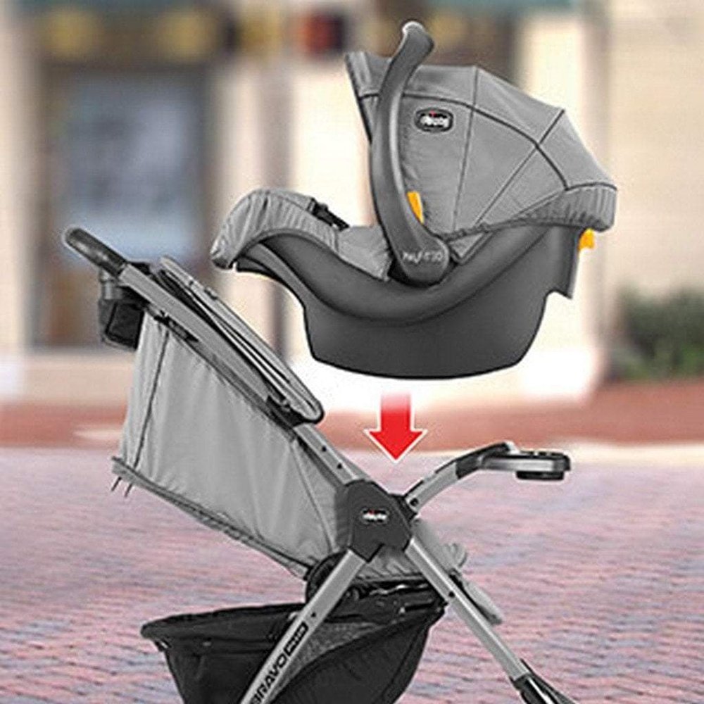 Chicco Mini Bravo Plus Travel System Slate