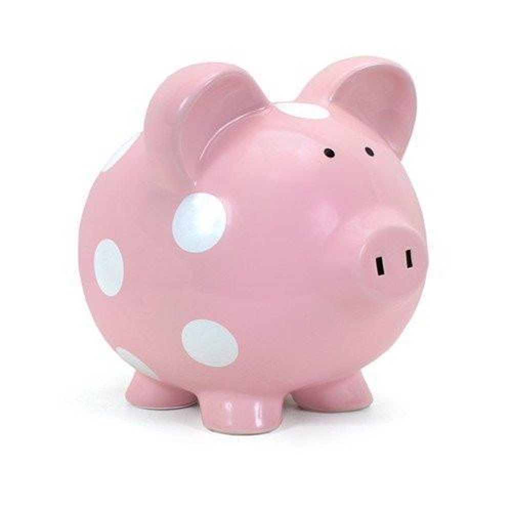 Child to Cherish Polka Dot Piggy Bank