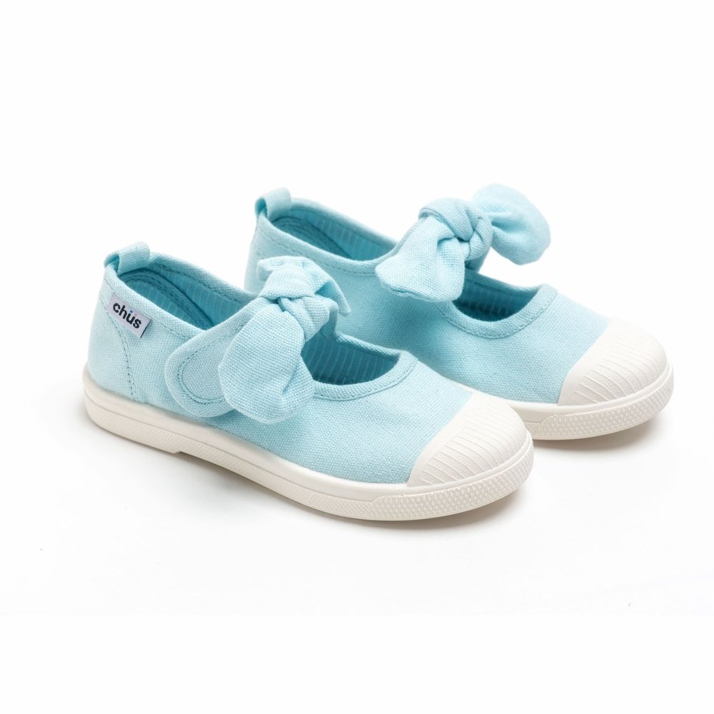 Chus Athena Bow Shoe Light Blue