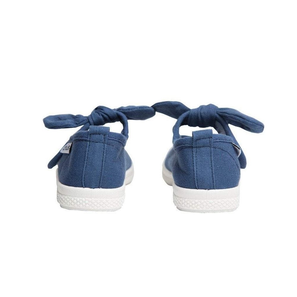 Chus Athena Girl's Bow Canvas Shoe Navy