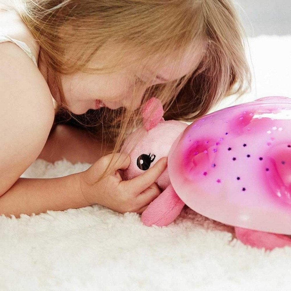 CloudB Twilight Ladybug Pink Starry Projector