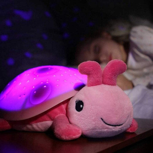 CloudB Twilight Ladybug Pink Starry Projector