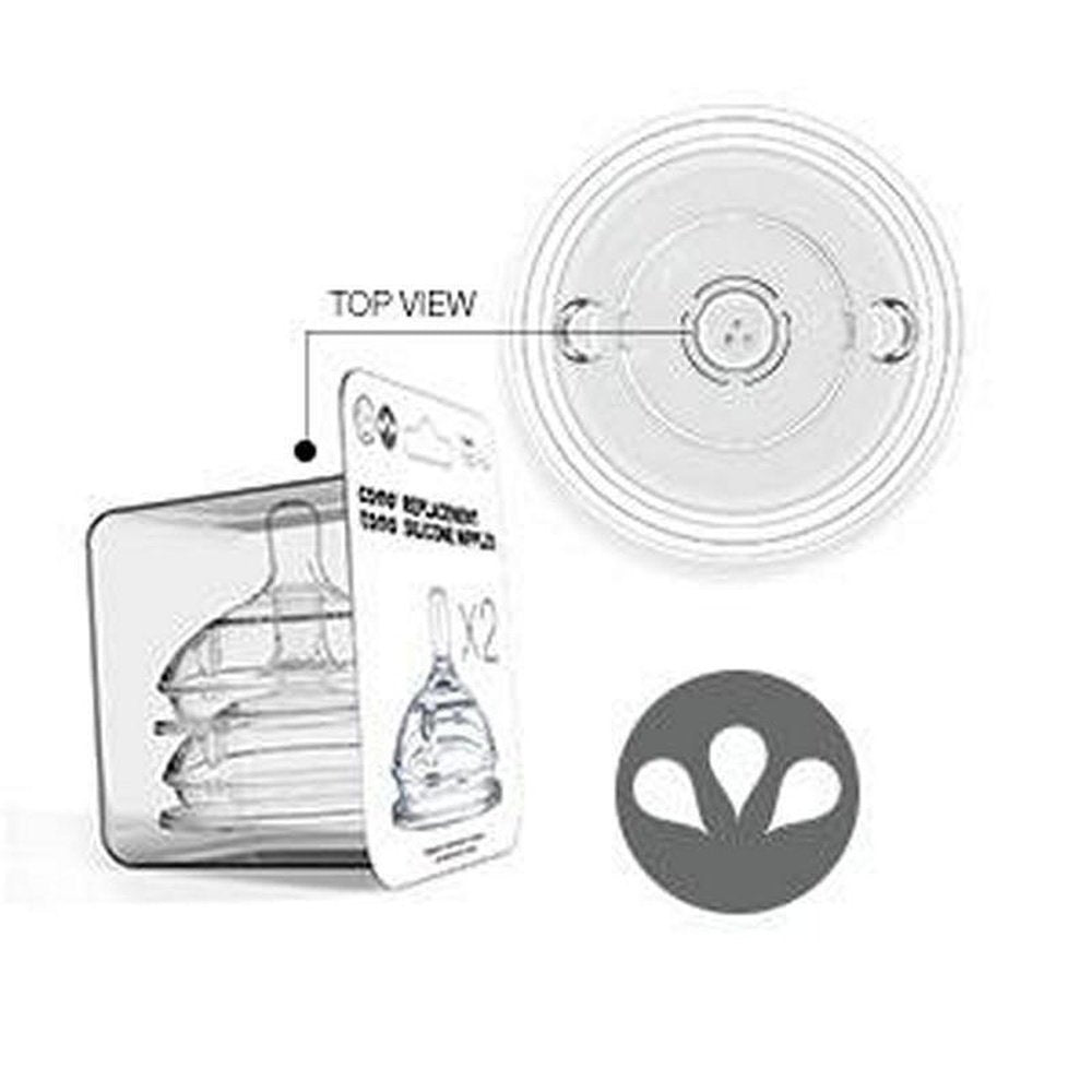 ComoTomo Replacement Nipple 2 pk