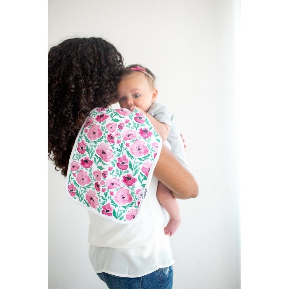 Copper Pearl Burp Cloth 3 Piece Burp Cloth Set Bloom