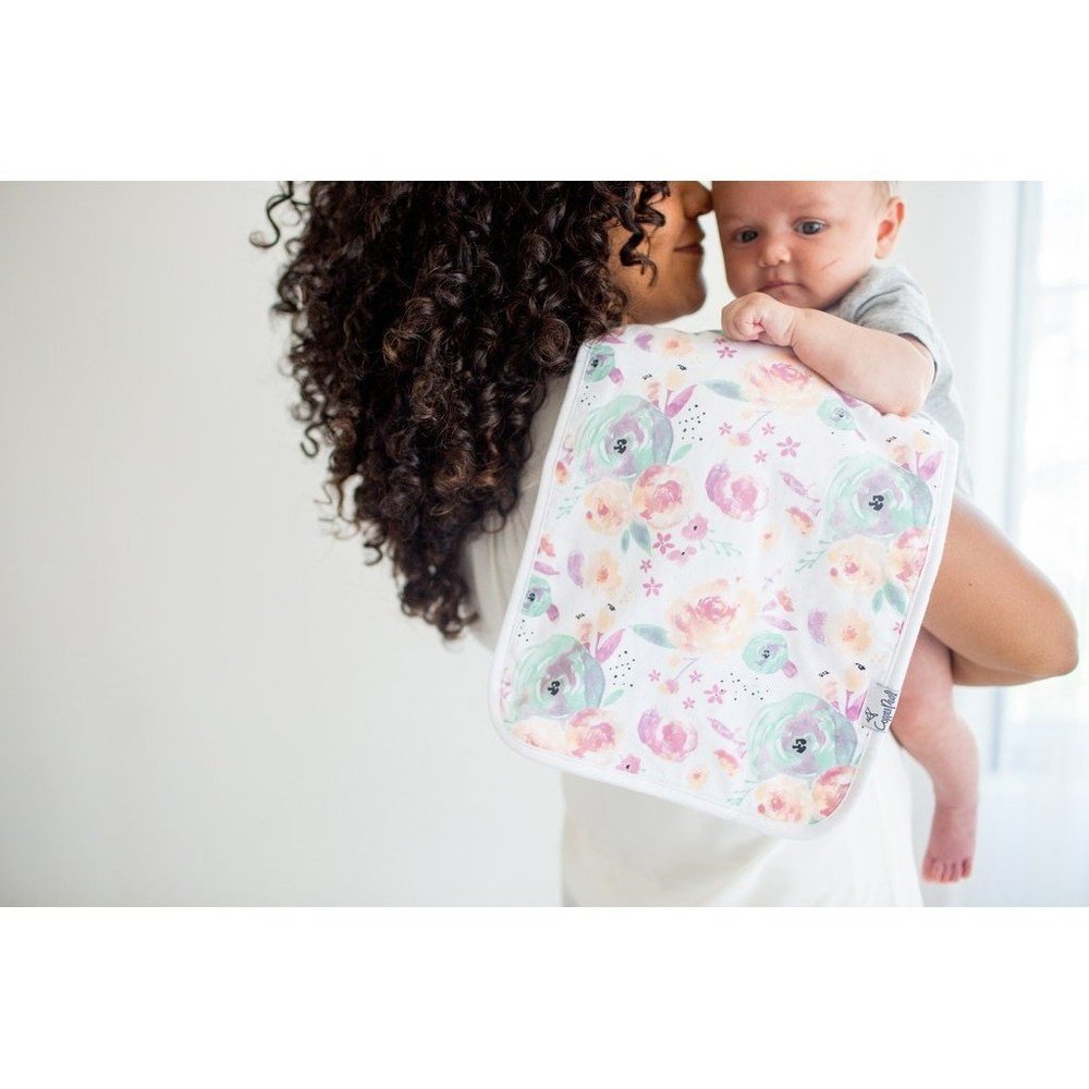 Copper Pearl Burp Cloth 3 Piece Burp Cloth Set Bloom