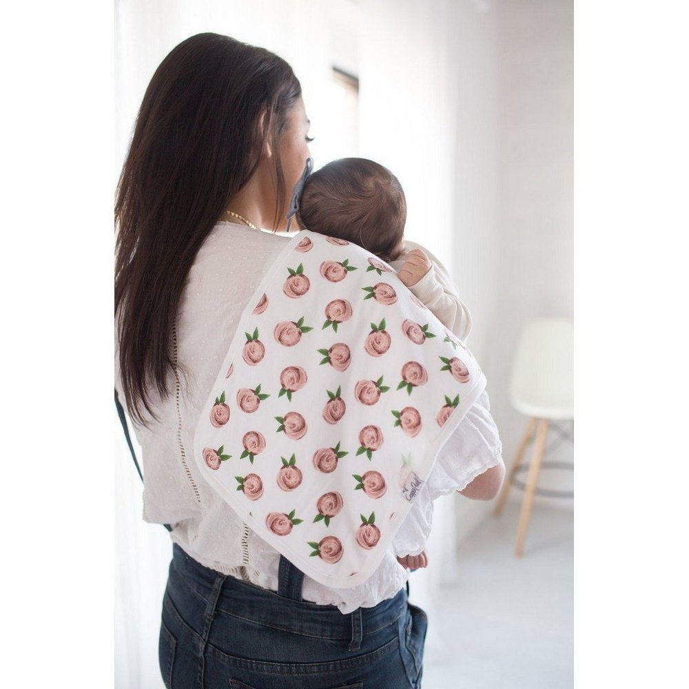 Copper Pearl Burp Cloth 3 Piece Burp Cloth Set Rosie