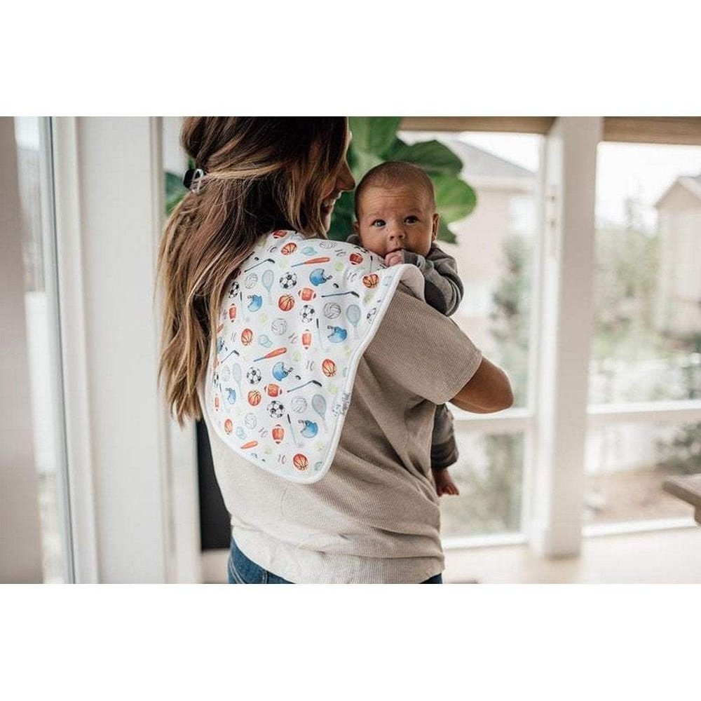 Copper Pearl Burp Cloth 3 Piece Burp Cloth Set Varsity