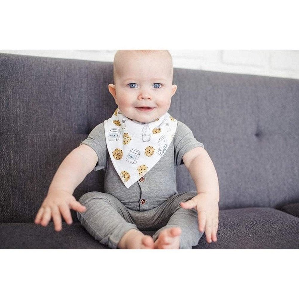 Copper Pearl Chip Milk & Cookes Bandana Bib