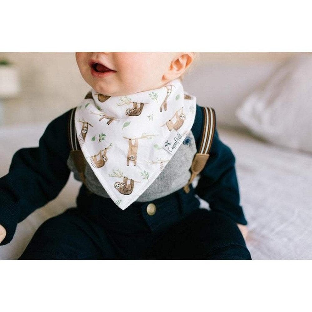 Copper Pearl Noah Sloth Bandana Bib