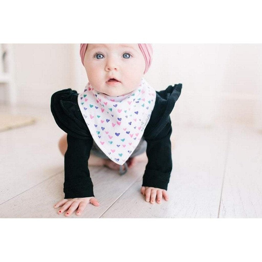 Copper Pearl Sassy Hearts Bandana Bib