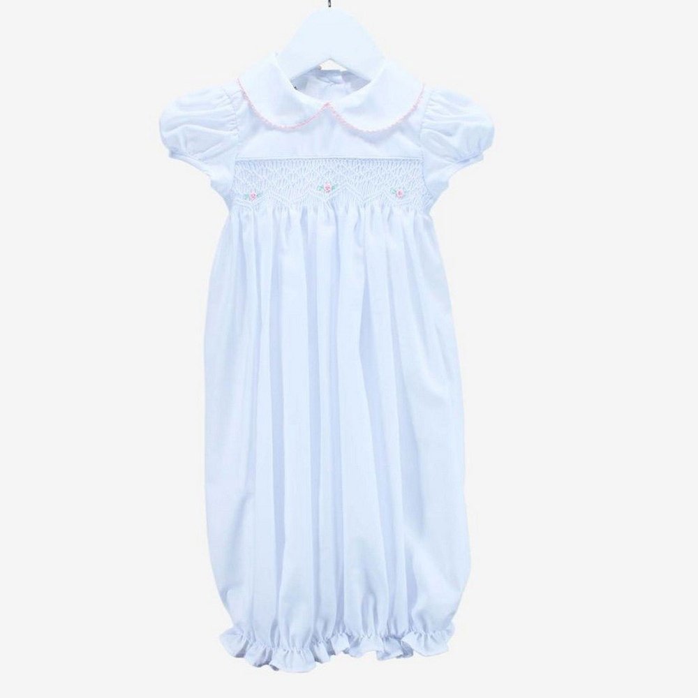 Baby Blessings Ella Flowerette White Bag