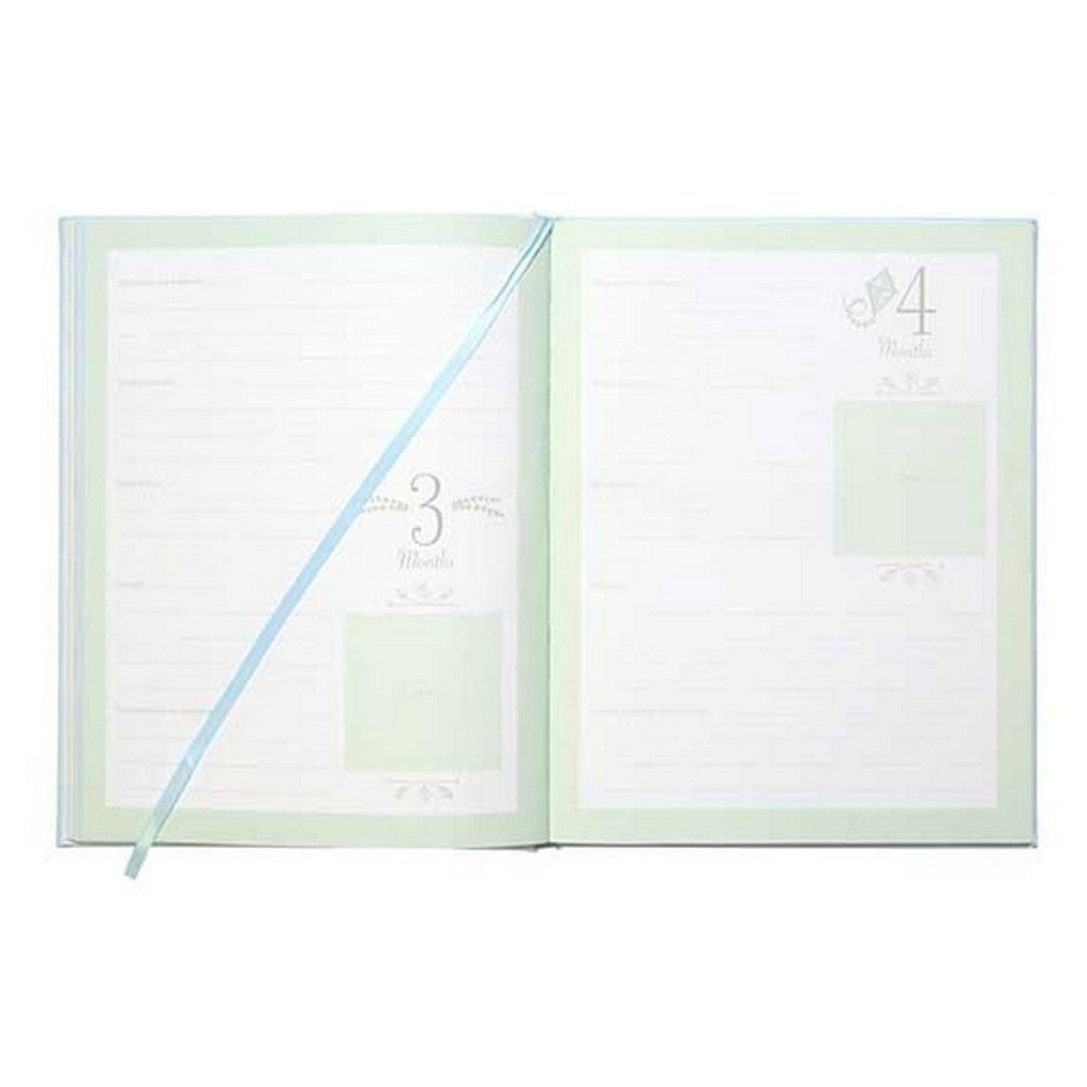 C R GibsonCR Gibson Baby Memory Book Blue Bonded LeatherBabysupermarket