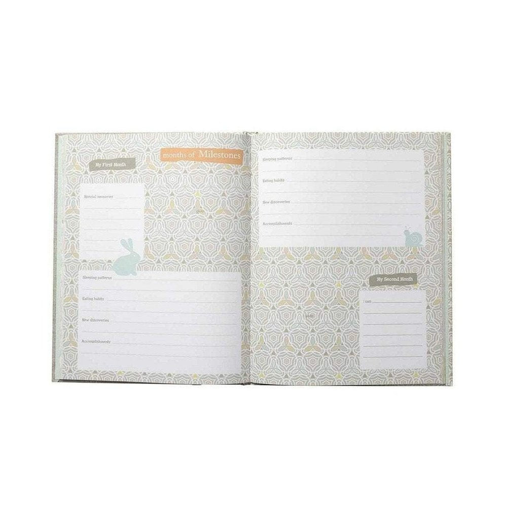 C R GibsonCR Gibson Linen Tree Bound Baby Memory BookBabysupermarket