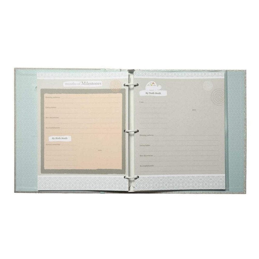 C R GibsonCR Gibson Linen Tree Loose Leaf Baby Memory BookBabysupermarket