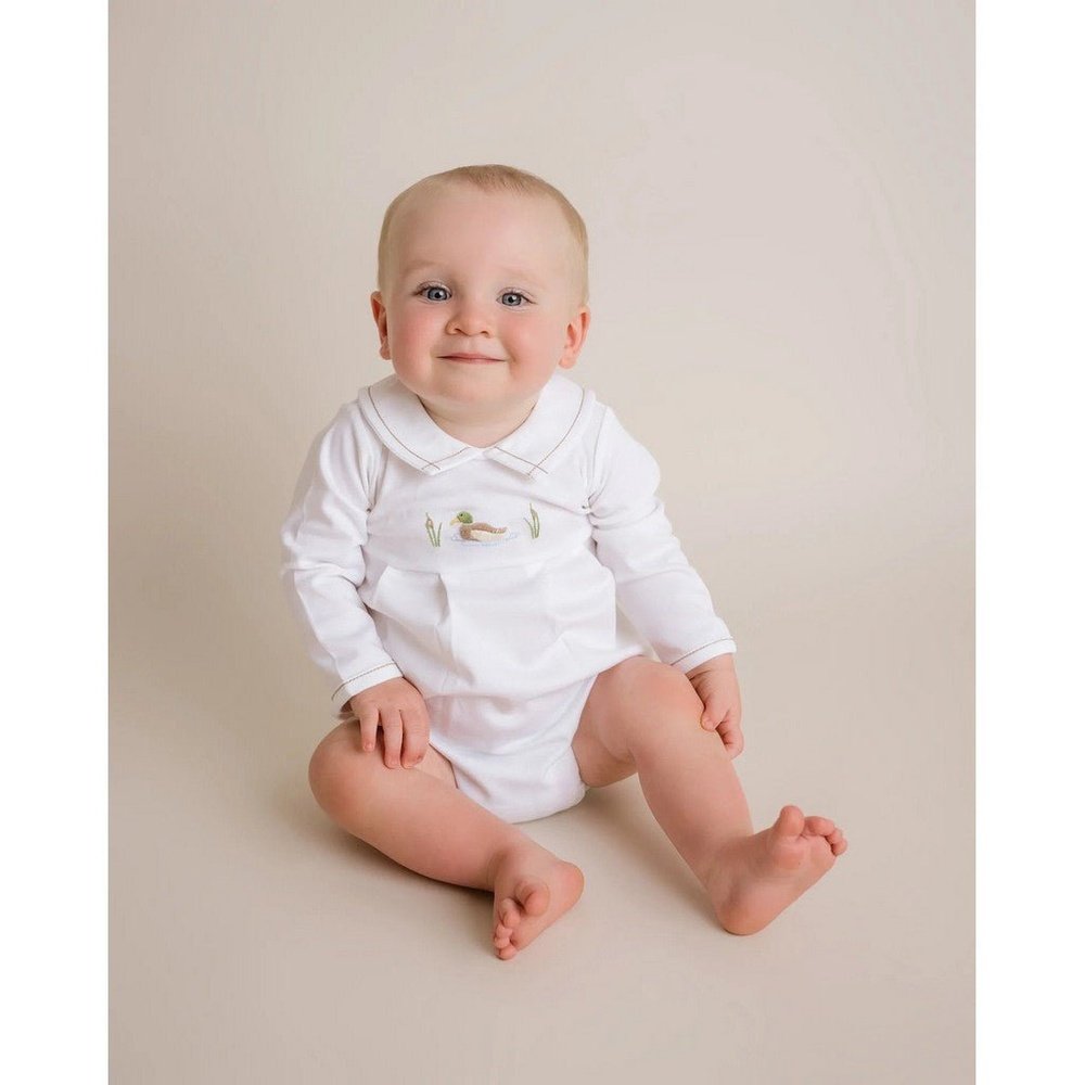 Cuclie Infant Boys Mallard Bubble Romper