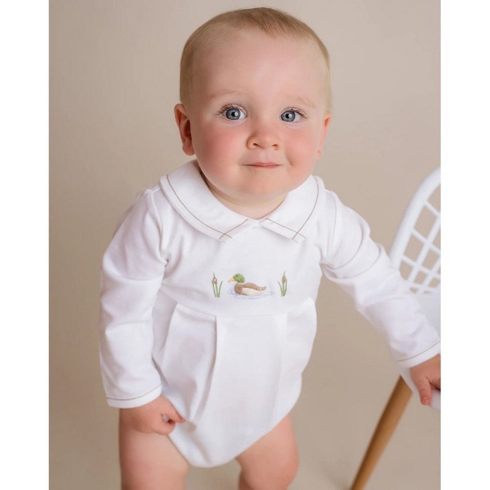 Cuclie Infant Boys Mallard Bubble Romper