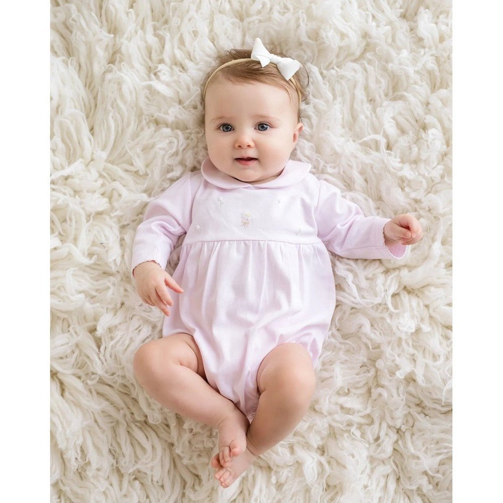 Cuclie Infant Girls Sprinkle of Roses Bubble