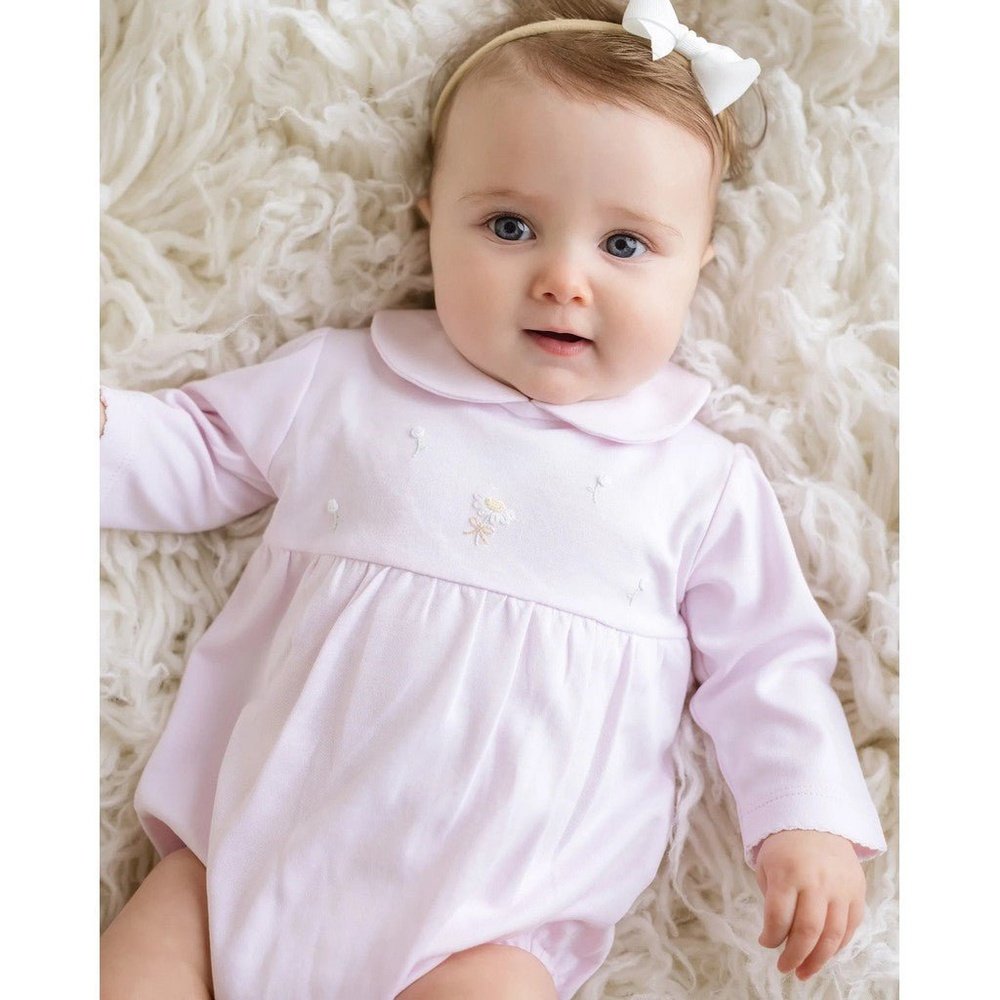 Cuclie Infant Girls Sprinkle of Roses Bubble