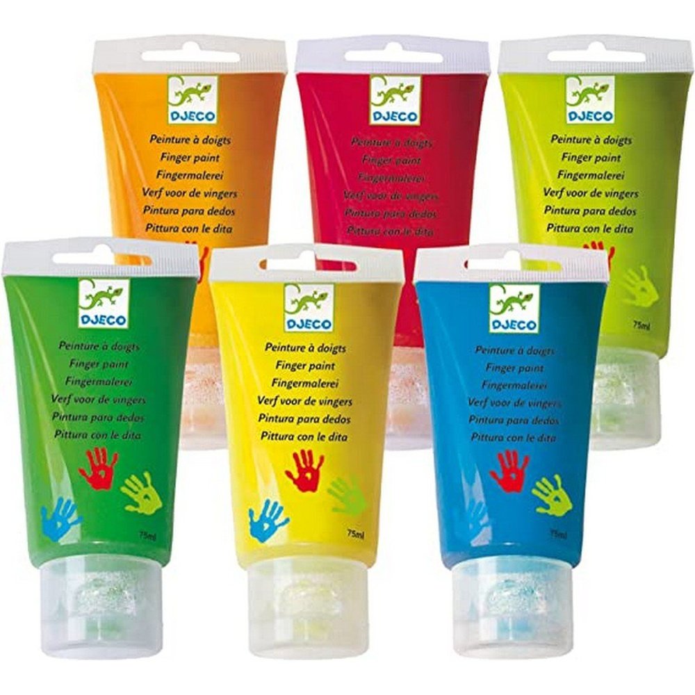 Djeco 6 Finger Paint Tubes
