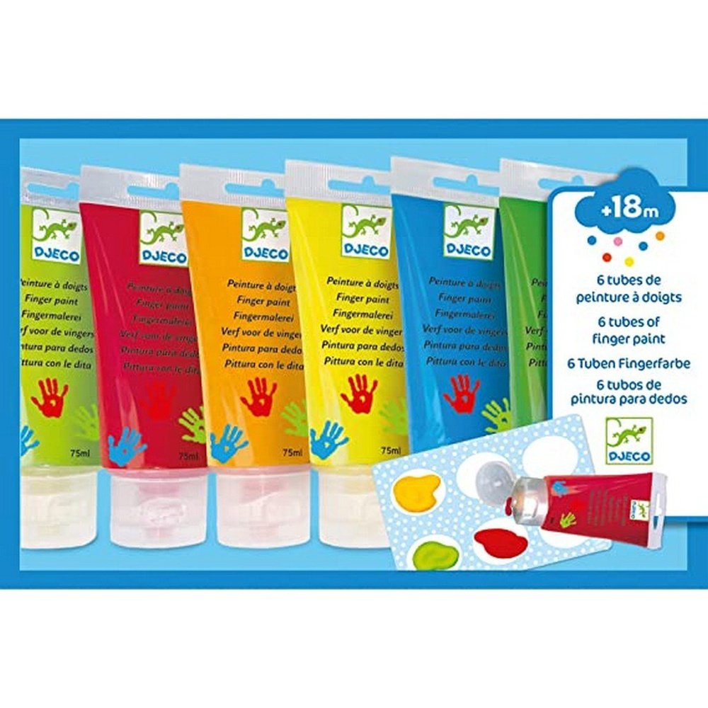 Djeco 6 Finger Paint Tubes