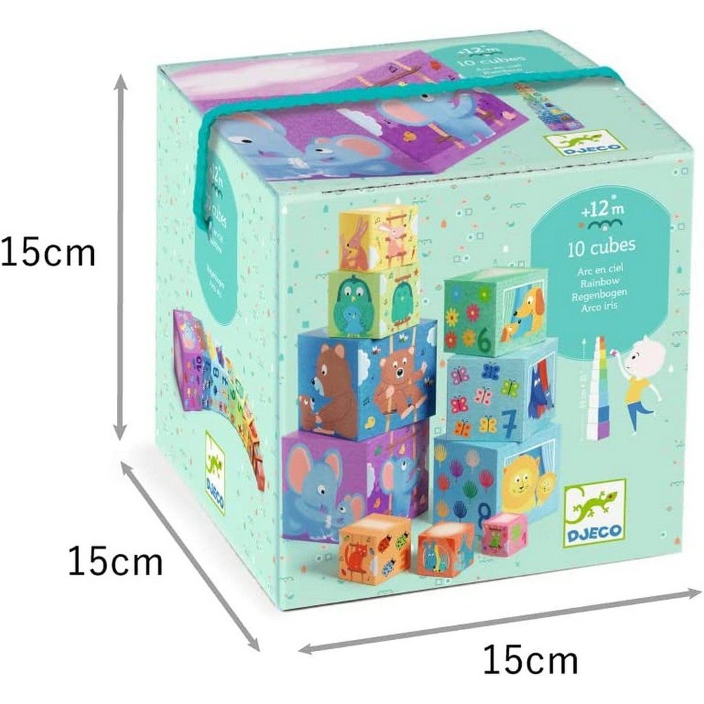 Djeco Blocks & Towers Rainbow Blocks