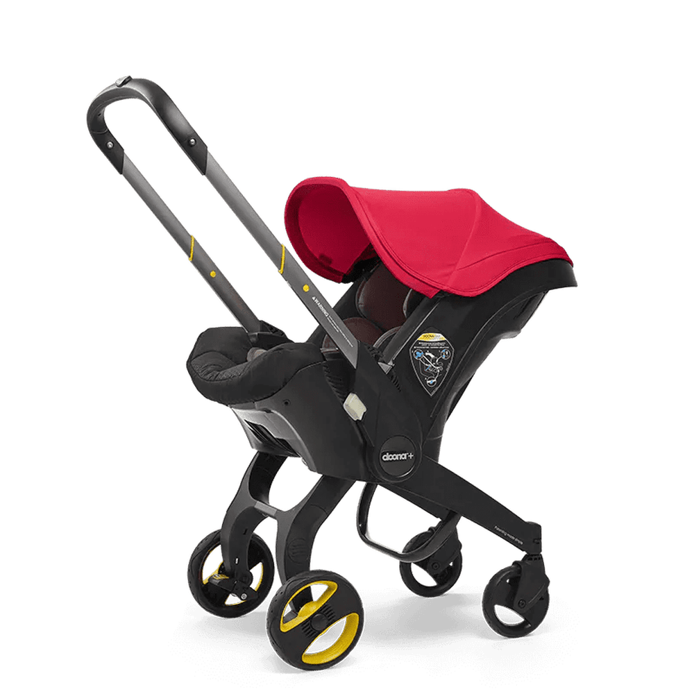 carseat stroller doona Doona Flame Red Infant Car Seat/Stroller with Base