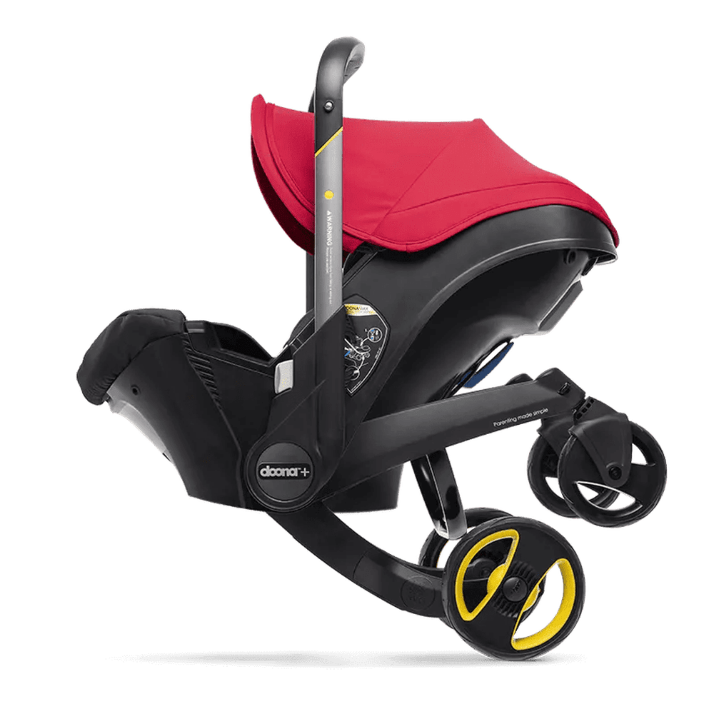 Doona Flame Red Infant Car Seat/Stroller with Base