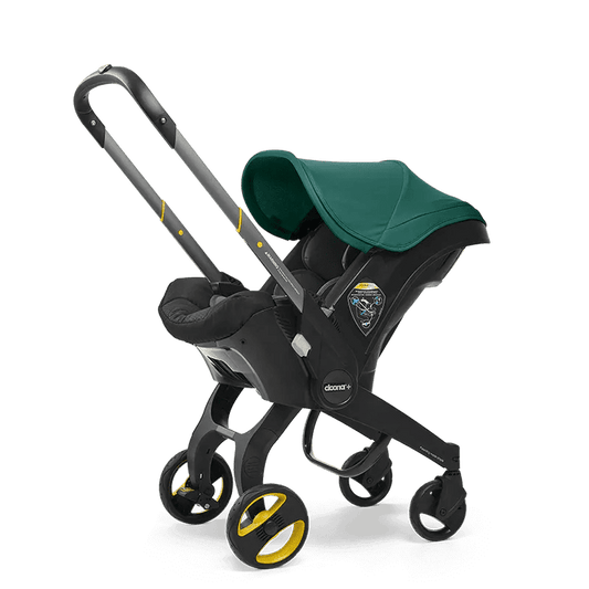 Doona Racing Green Infant Car Seat/Stroller with Base
