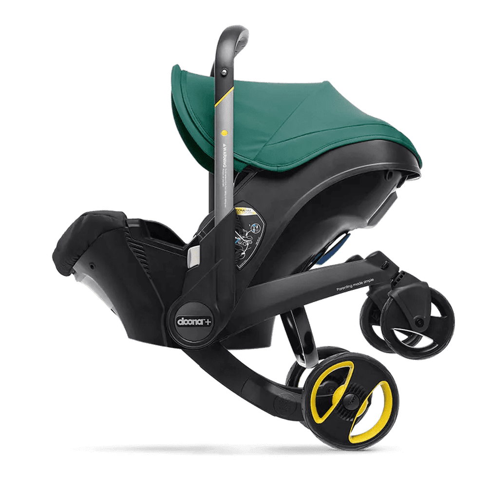 Doona Racing Green Infant Car Seat/Stroller with Base